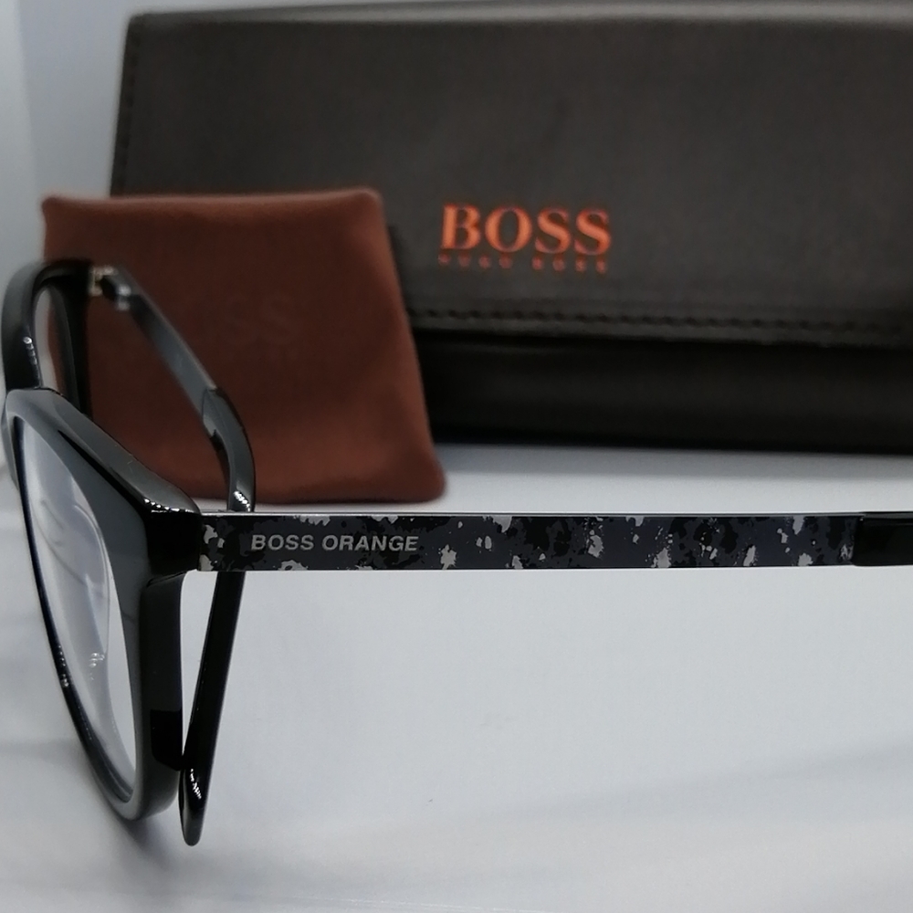 New/Authentic Eyeglass HugoBoss Orange BO0274 BLK - Picture 5 of 8